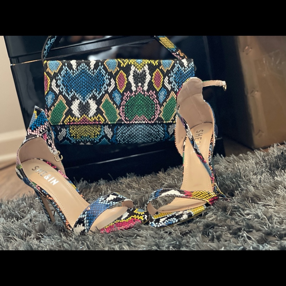 Rainbow snakeskin set.